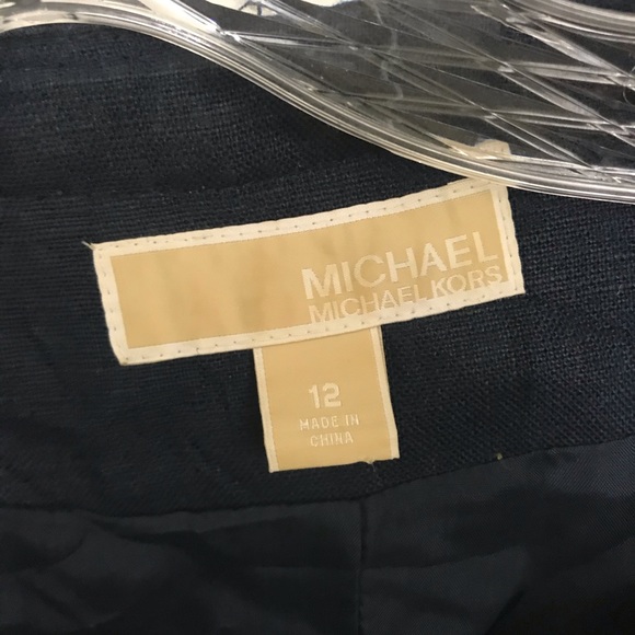 Michael Kors Sz 12 Navy Blazer - Picture 3 of 6